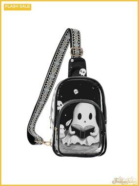 Clear Crossbody Sling Bag Polyester PVC Transparent Chest Bag